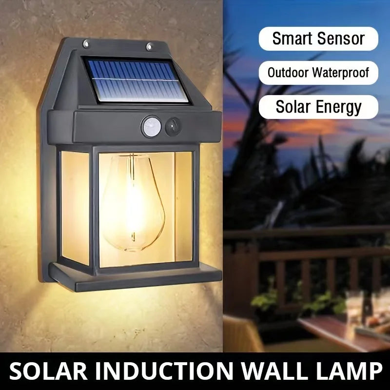 Outdoor Solar Tungsten Wall Light with Motion Sensor