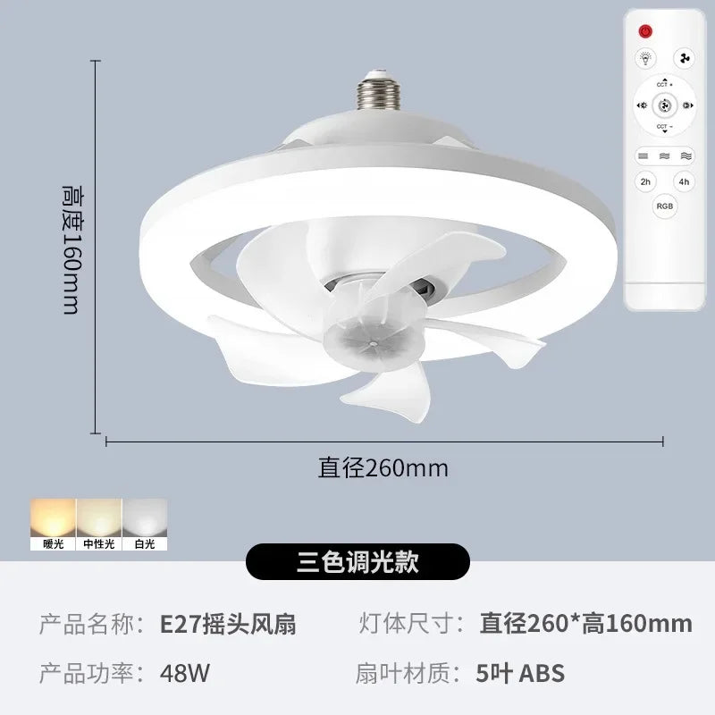 Newest 360° Moving Head Ceiling Fans light